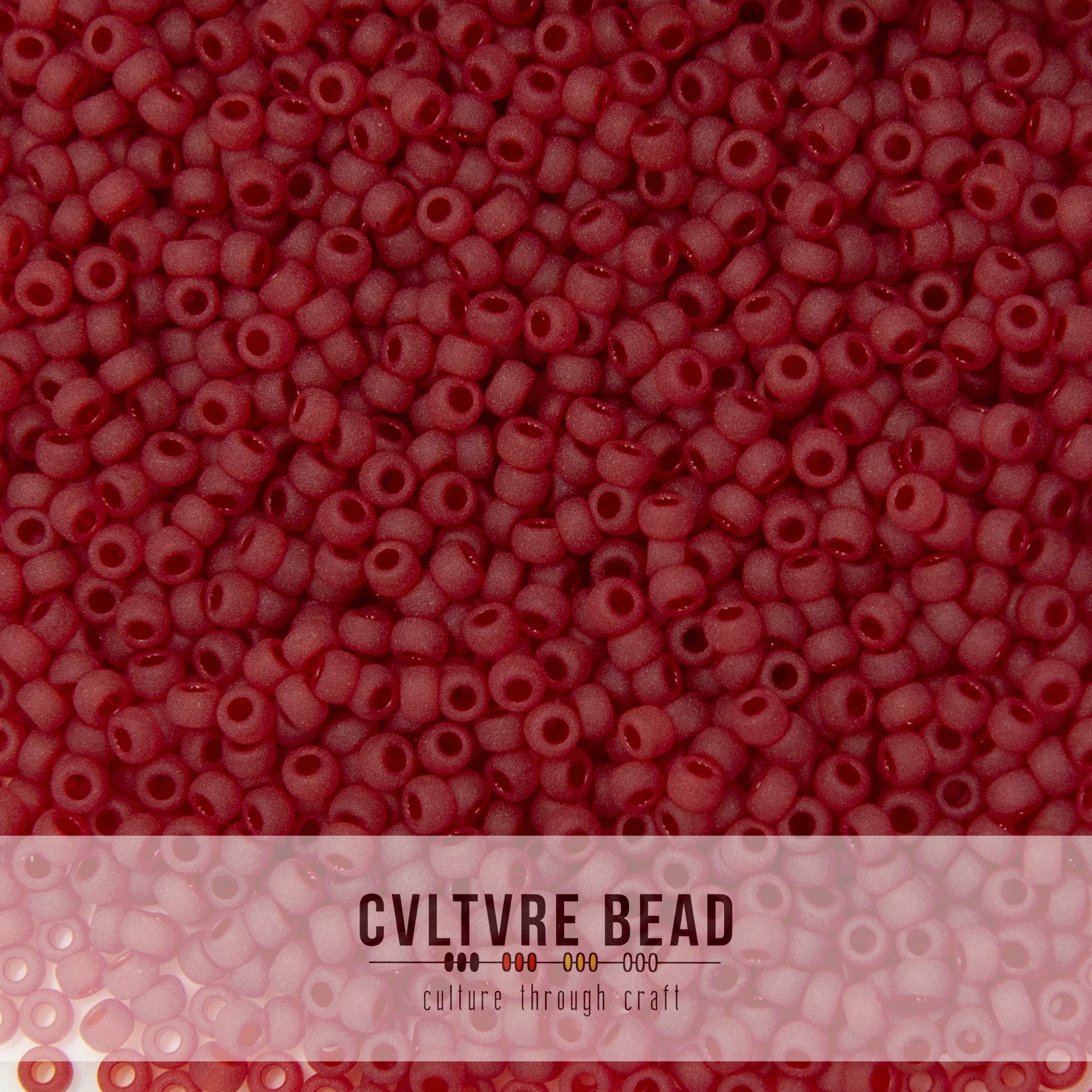 11/0 Matte Transp. Red - 23g - Miyuki Seed Bead